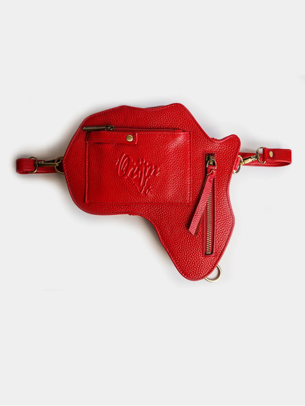 Black owned Africa bag fanny pack leather